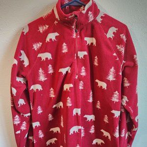 Eddie Bauer Bear Tree Wilderness 1/4 Zip Fleece